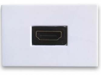 BRobotix Caja para Pared 938320, 1 Puerto HDMI, Blanco - No Incluye Tapa 