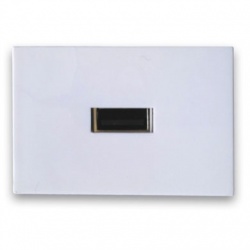 BRobotix Placa para Pared, 1 Puerto USB, Blanco 