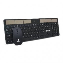 Kit de Teclado y Mouse BRobotix 963615, Inalámbrico, USB, Negro (Español) 
