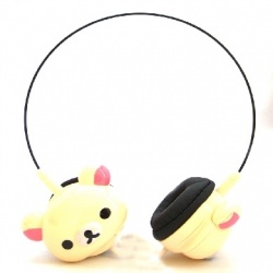 BRobotix Audífonos 973426B, Alámbrico, 1.2 Metros, Diseño Oso Beige 