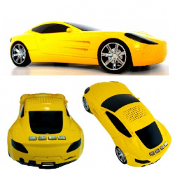 BRobotix Bocina Portátil Auto Aston Martin S10A, Alámbrico, 2.0, 6W RMS, Amarillo 