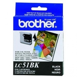 Cartucho Brother LC51BK Negro, 500 Páginas 