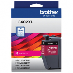 Cartucho Brother LC402XLMS Alto Rendimiento Magenta, 1500 Páginas 
