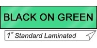 Cinta Brother TX-7511 Negro sobre Verde, 24mm 