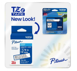 Brother Cinta TZE241G Negro, Transferencia Térmica, 18 mm x 8 Metros, 1 Pieza 