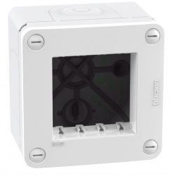 Bticino Idrobox 28402WQ, 2 Puertos, Blanco 