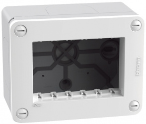 Bticino Idrobox 28403WQ, 3 Puertos, Blanco 