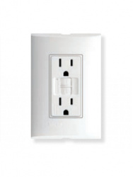 Bticino Tomacorriente FZA68GF, 2 Enchufes, 127V, 15A, Blanco 