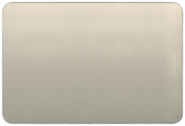 Bticino Placa Ciega de Aluminio para Pared JA4803M0APQ, Perla 