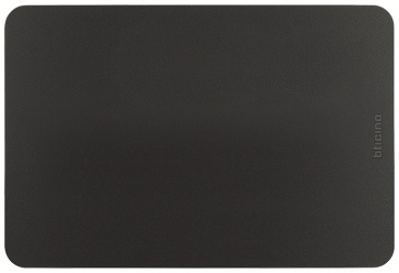 Bticino Placa Ciega de Pared JA4803M0JBQ, Negro 