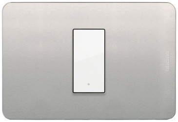 Bticino Placa de Aluminio para Pared JA4803M1AAQ, 1 Puerto, Natural 