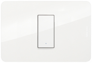 Bticino Placa de Pared JA4803M1JWQ, 1 Puertos, Blanco 