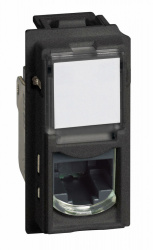 Bticino Conector RJ-45 Cat5e KG4279C5E, 1 Puerto, Negro 