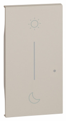 Bticino Tapa de Pared Día y Noche KM41M2, 2 Módulos, Arena 
