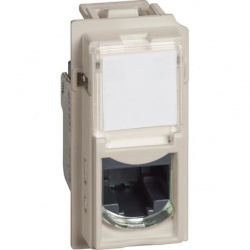 Bticino Caja Roseta KM4279C5E, 1 Puerto RJ-45, Arena 