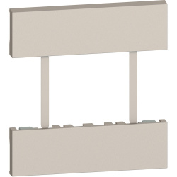 Bticino Placa de Pared KM52, 3 Puertos, Arena 
