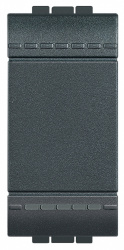 Bticino Interruptor L4005N, 1 Vía, 10A, 277V, Antracita 