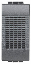 Bticino Zumbador L4356/127, 1 Módulo, 127V, Antracita 