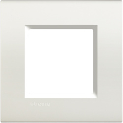 Bticino Placa de Pared LNA4802BI, 2 Puertos, Blanco 