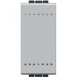 Bticino Caja con Interruptor de Pared NT4005N, 1 Módulo, Aluminio 