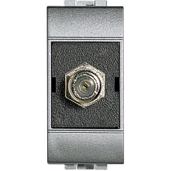 Bticino Placa de Pared NT4269F, Coaxial, 1 Puerto, Gris 