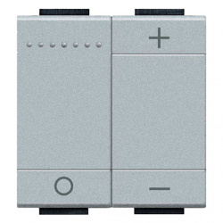 Bticino Atenuador NT4411N, 2 Botones, Gris 