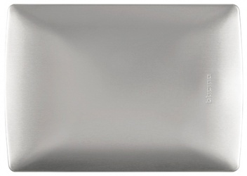 Bticino Placa de Pared Ciega, Plata 