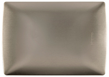 Bticino Placa Ciega para Pared QZ4803M0ATC, Aluminio 