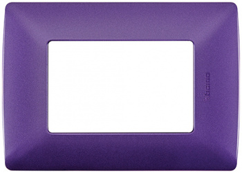 Bticino Placa de Pared QZ4803M3BLL, 3 Puertos, Lavanda 