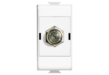 Bticino Caja para Pared QZ5173DF, 1 Puerto, Blanco 