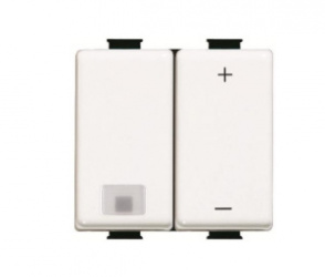 Bticino Atenuador QZ5713, 2 Botones, Blanco 