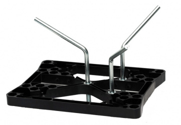 Bunker Base de Fijación MBFB, para Cemento/Terrenos no uniformes y/o Poco Compactos, para MB, Negro 