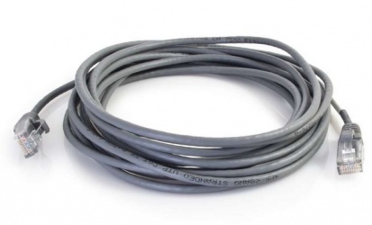 C2G Cable Patch Cat5e UTP sin Enganches Delgado RJ-45 Macho - RJ-45 Macho, 90cm, Gris 