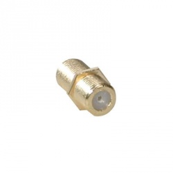 C2G Conector Coaxial RF F-pin Hembra - F-pin Hembra, Dorado 