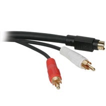 C2G Cable S-Video/RCA Macho - S-Video/RCA Macho, 15.2 Metros, Negro 
