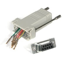 C2G Adaptador Serial DB9 Hembra - RJ-45 Hembra, Gris 