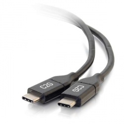 C2G Cable USB C Macho - USB C Macho, 3 Metros, Negro 