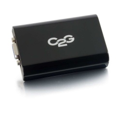 C2G Adaptador Micro USB B Hembra - VGA Hembra, Negro 