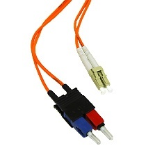 Cable Fibra Óptica Dúplex Multimodo OM1 LC Macho - SC Macho, 62.5/125, 5 Metros, Naranja 
