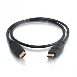 C2G Cable HDMI con Ethernet con Conectores Rotativos HDMI Macho - HDMI Macho, 3 Metros, Negro 