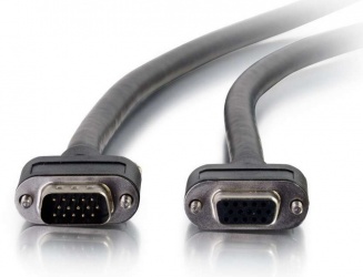 C2G Cable VGA Macho - VGA Hembra, 10.6 Metros, Negro 