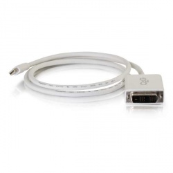 C2G Cable Mini DisplayPort Macho - DVI-D Single Link Macho, 1.8 Metros, Blanco 