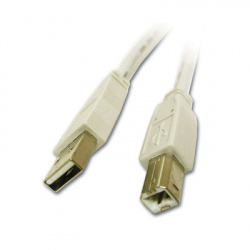 C2G Cable USB A Macho - USB B Macho, 5 Metros, Blanco 