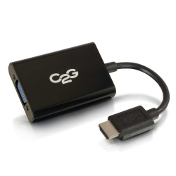 C2G Adaptador HDMI Macho - VGA (D-Sub) Hembra, Negro 