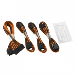 Cablemod Kit Cable de Poder ATX 24-pin Macho - ATX 24-pin Hembra, 30cm, Negro/Naranja 