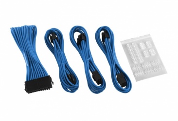 Cablemod Kit Cable de Poder ATX 24-pin Macho - ATX 24-pin Hembra, 30cm, Azul 