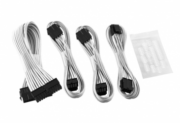 Cablemod Kit Cable de Poder ATX 24-pin Macho - ATX 24-pin Hembra, 30cm, Blanco 