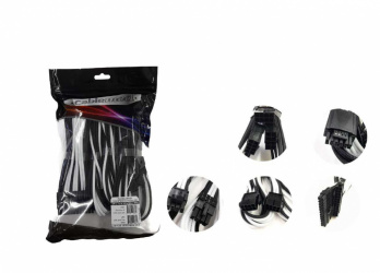 Cablemod Kit de Cables de Poder PCI Express, Negro/Blanco, incluye 1x Cable ATX 24-pin/1x EPS 8-pin/1x EPS 4+4-pin/1xPCI-E 16-pin a 3x8-pin 