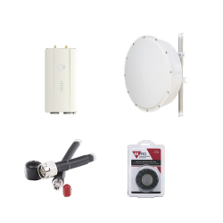 Cambium Networks Radio de Backhaul ePMP Force 400C, 1Gbit/s, 4.91 - 6.2GHz, 1x RJ-45, 2 Piezas ― Incluye 2 Antenas Direccionales txPRO, 4 Jumpers y Cinta 