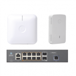 Access Point Cambium Networks cnPilot e410, 867Mbit/s, 1x RJ-45, 2.4/5GHz, 1 Antena de 5.5dBi ― incluye Access Point e425 y Switch PoE EX1010P 